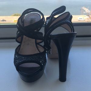 Miu miu 5 inch heel sandals with platform